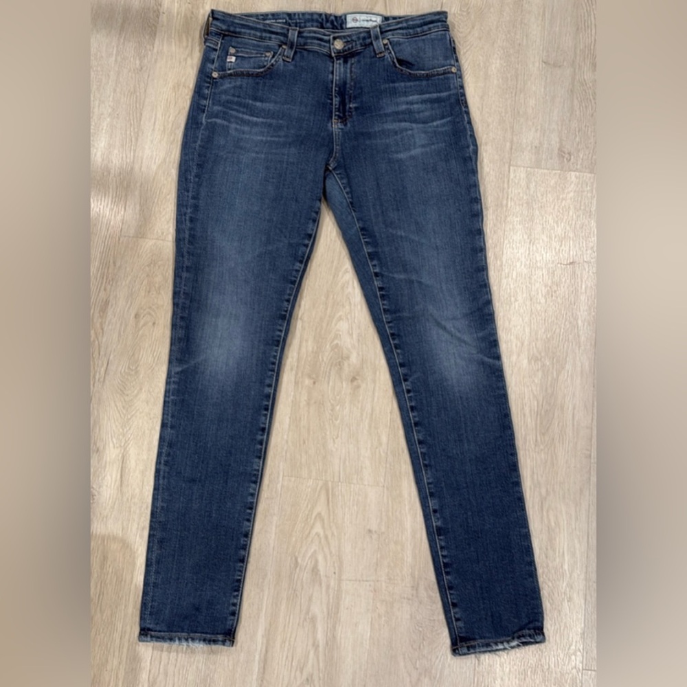 AG ADRIANO GOLDSCHMIED AG-ED WOMEN’s LEGGING ANKLE JEANS FRAYED HEM 29R SKINNNY